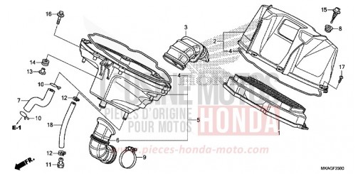 FILTRE A AIR NC750SAJ de 2018